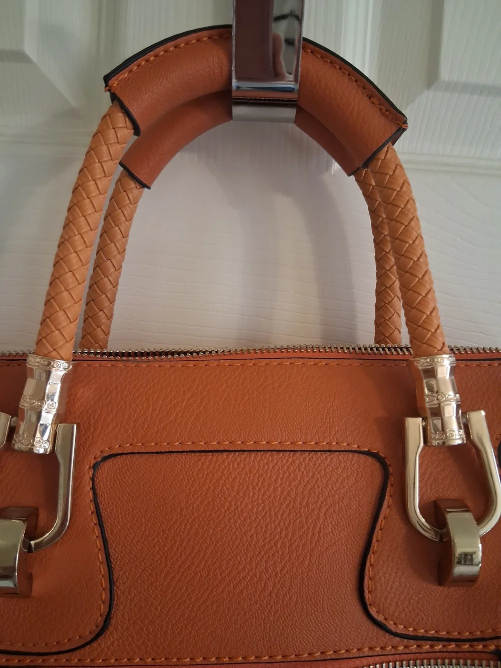 Women’s Structured Satchel Handbag - Tan